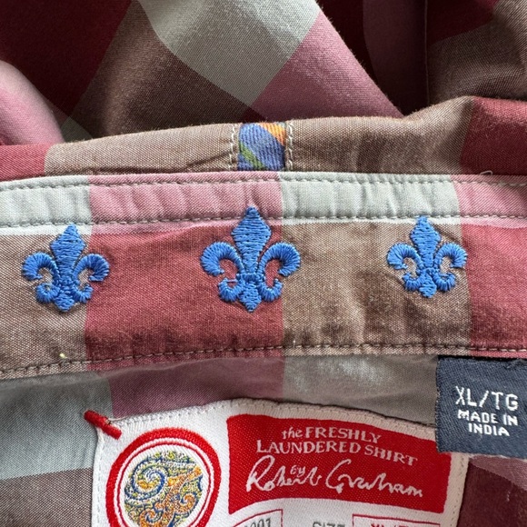 Robert Graham The Freshly Laundered Plaid Buttoned Down Shirt Men’s XL - Picture 13 of 13